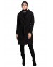 Women Coat Vanta black with belt